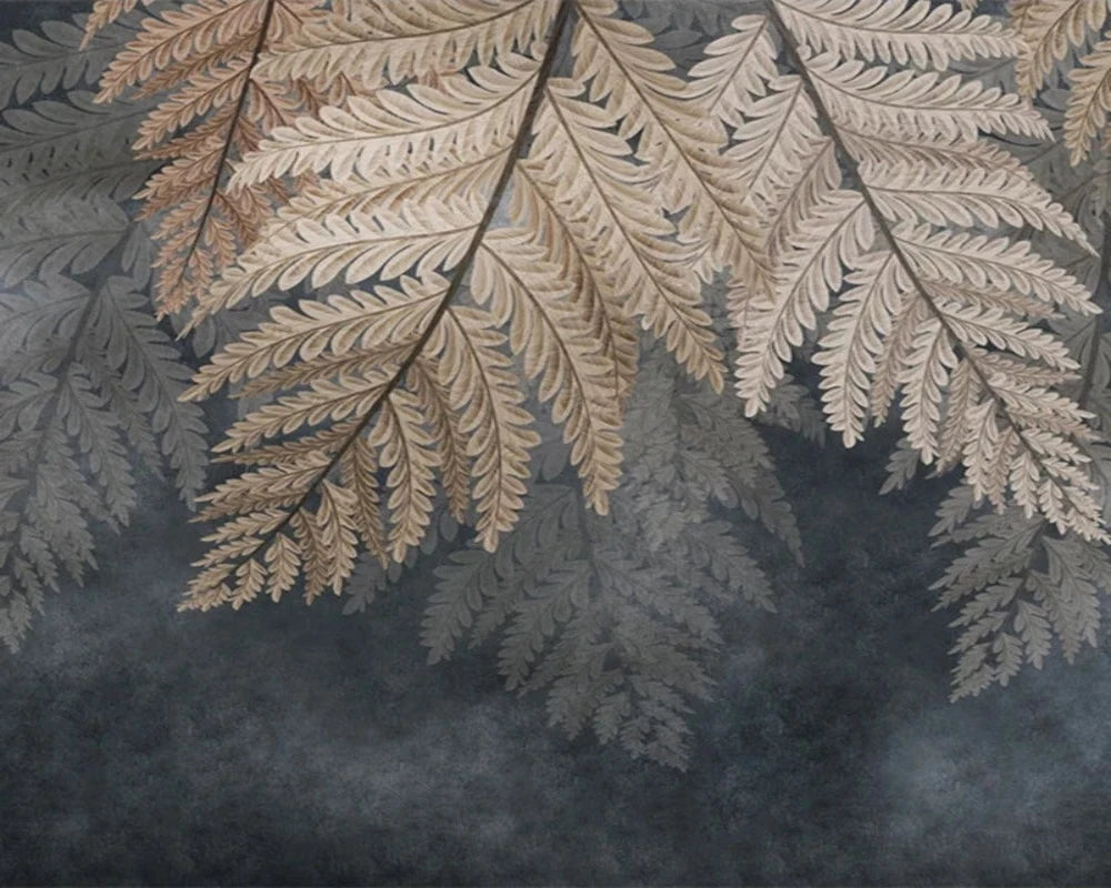 3D Modern Art Plant Leaves